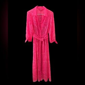 Lilly Pulitzer hot pink midi dress.  Size 12.  New with tags.
